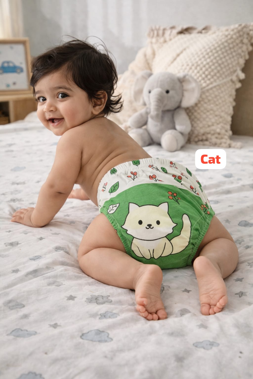 Baby Diaper Pants | Potty Training Underwear | Soft, Washable & Reusable Cotton Nappies for Boys & Girls | Multicolor Prints