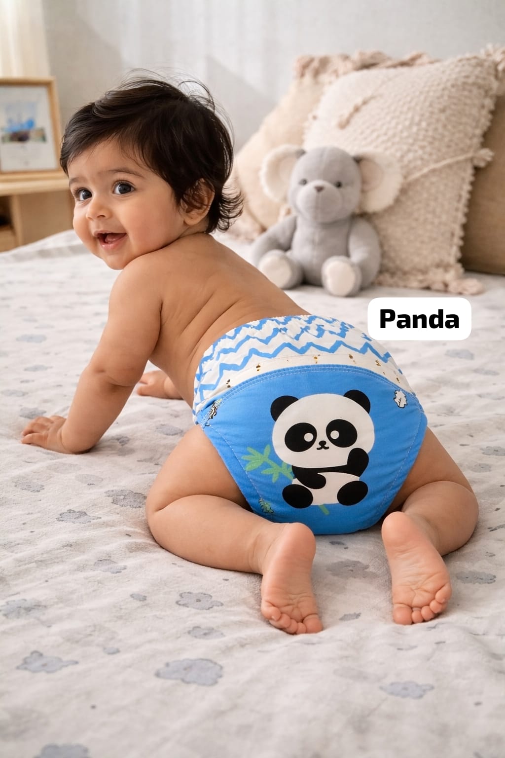 Baby Diaper Pants | Potty Training Underwear | Soft, Washable & Reusable Cotton Nappies for Boys & Girls | Multicolor Prints