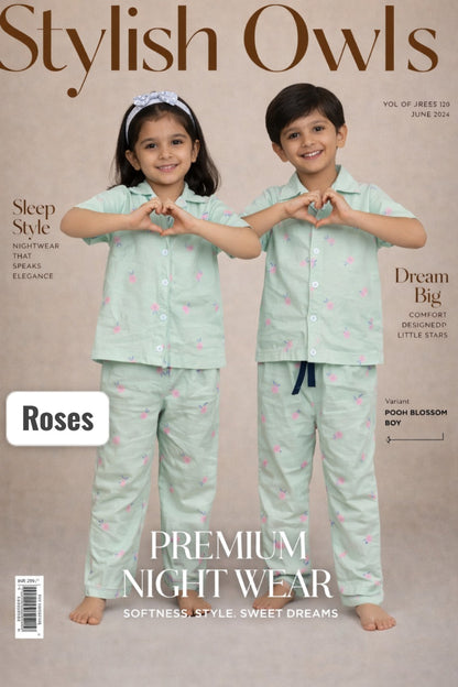Night Suits Unisex | Sleepwear for Toddles and Babies | Branded Sets