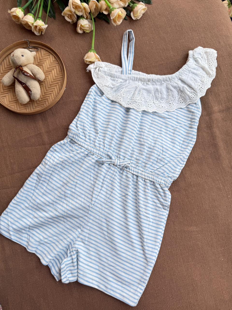 Baby Girls Stylish Cotton Jumpsuit | Summer Special | Soft & Breathable Outfit for Toddlers (1–10 Years) | Multiple Designs