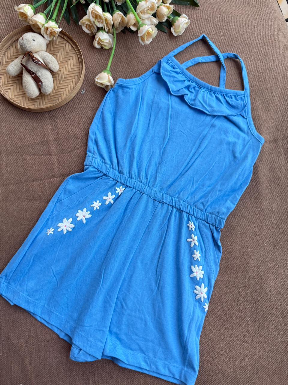 Baby Girls Stylish Cotton Jumpsuit | Summer Special | Soft & Breathable Outfit for Toddlers (1–10 Years) | Multiple Designs