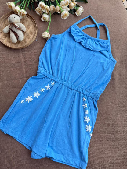 Baby Girls Stylish Cotton Jumpsuit | Summer Special | Soft & Breathable Outfit for Toddlers (1–10 Years) | Multiple Designs