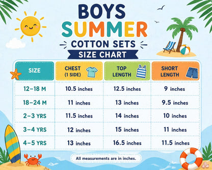 Boys Summer Cotton short sets| summer special, breathable fabric | Stylish Coords