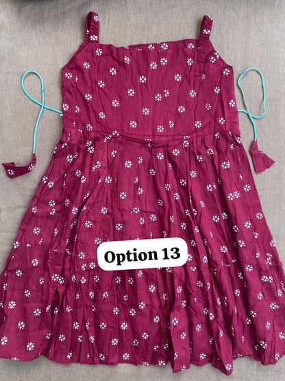 Cotton Summer Frocks (9-10yrs) | Size 32