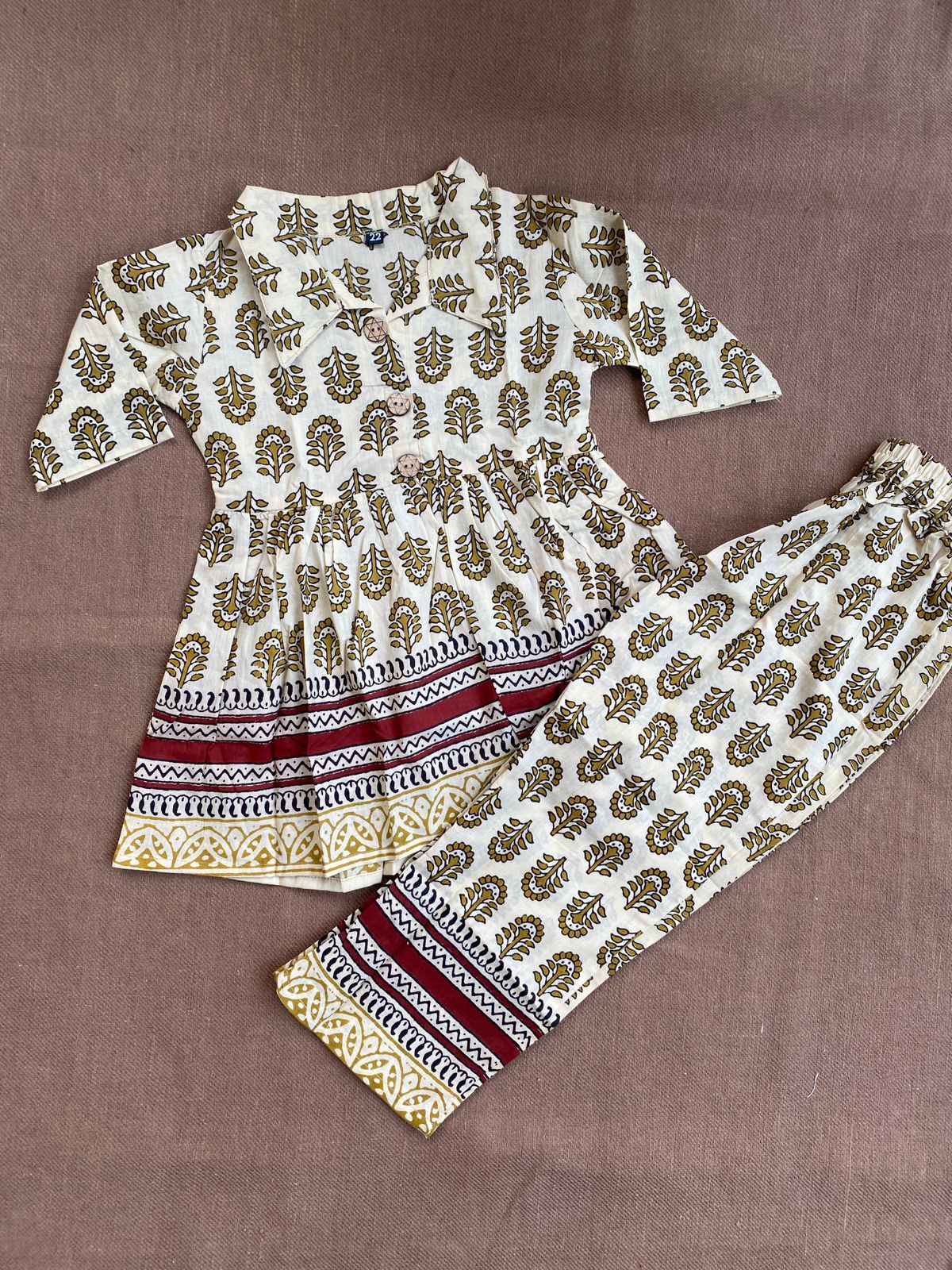 Summer Cotton Coords for Girls |2-3yrs size |Size 22 | Pure Aesthetic collection