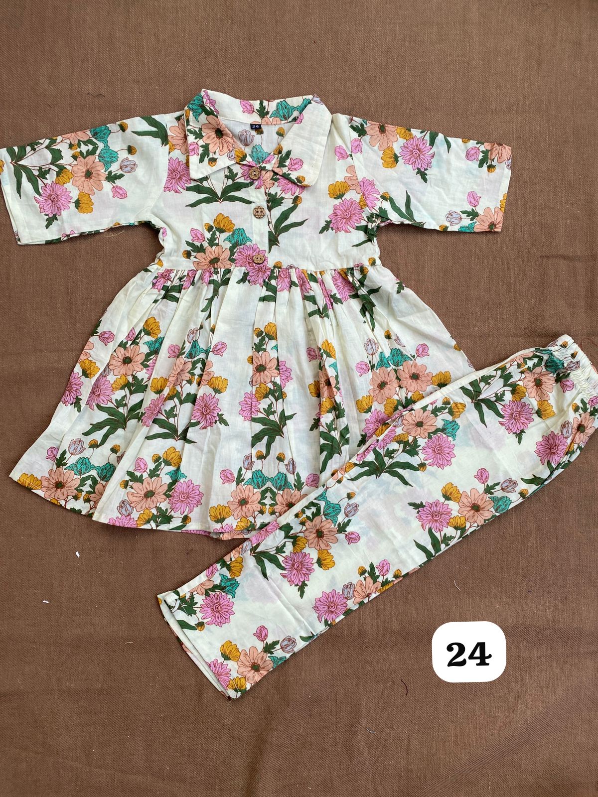 Summer Cotton Coords for Girls |3-4yrs size |Size 24 | Pure Aesthetic collection