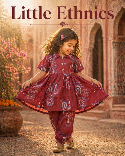 Summer Cotton Coords for Girls |5yrs size |Size 26 | Indian Designs | Pure Aesthetic collection