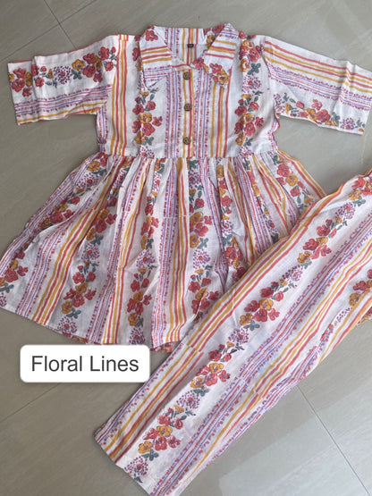 Summer Cotton Coords for Girls |9-10y size |Size 30 | Pure Aesthetic collection