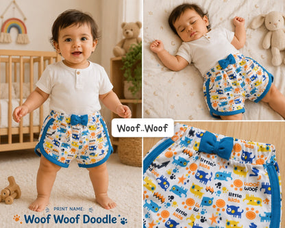 Baby Unisex Bow Shorts  | Suitable for any top | Breathable and Soft fabric