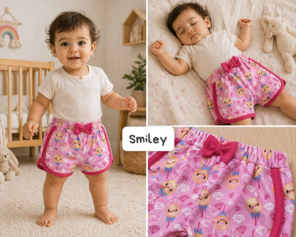 Baby Unisex Bow Shorts  | Suitable for any top | Breathable and Soft fabric