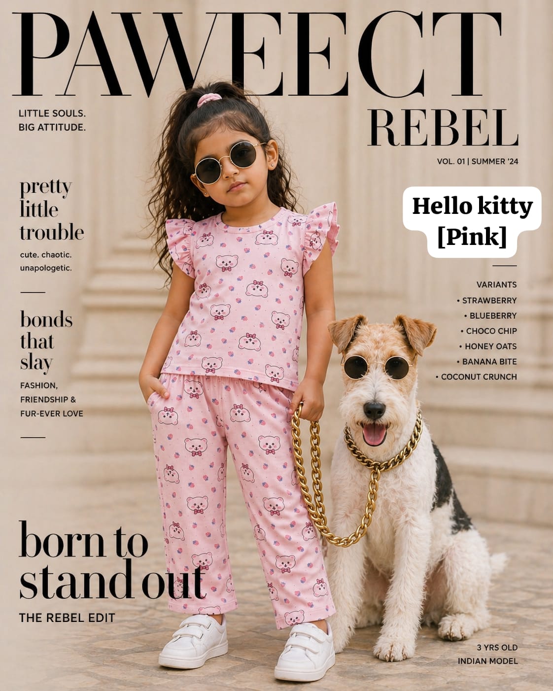 Ribbed Printed Pant Sets | Frill Sleeve Co-ords | 2-6 Years