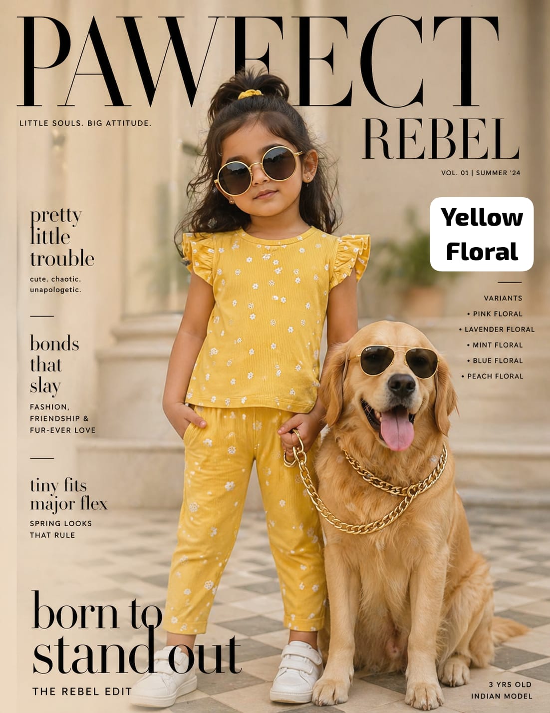 Ribbed Printed Pant Sets | Frill Sleeve Co-ords | 2-6 Years