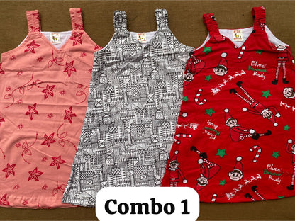 Summer Special Frocks (Pack of 3)-(3-4 Yrs)