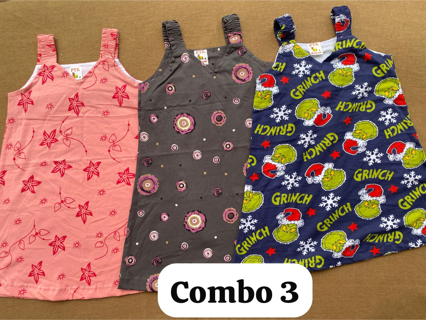Summer Special Frocks (Pack of 3)-(3-4 Yrs)