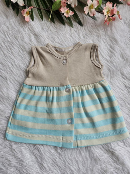 Casual Sleeveless Frocks-Girls