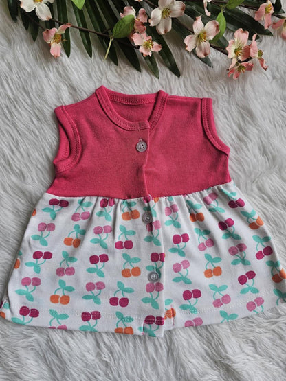 Casual Sleeveless Frocks-Girls