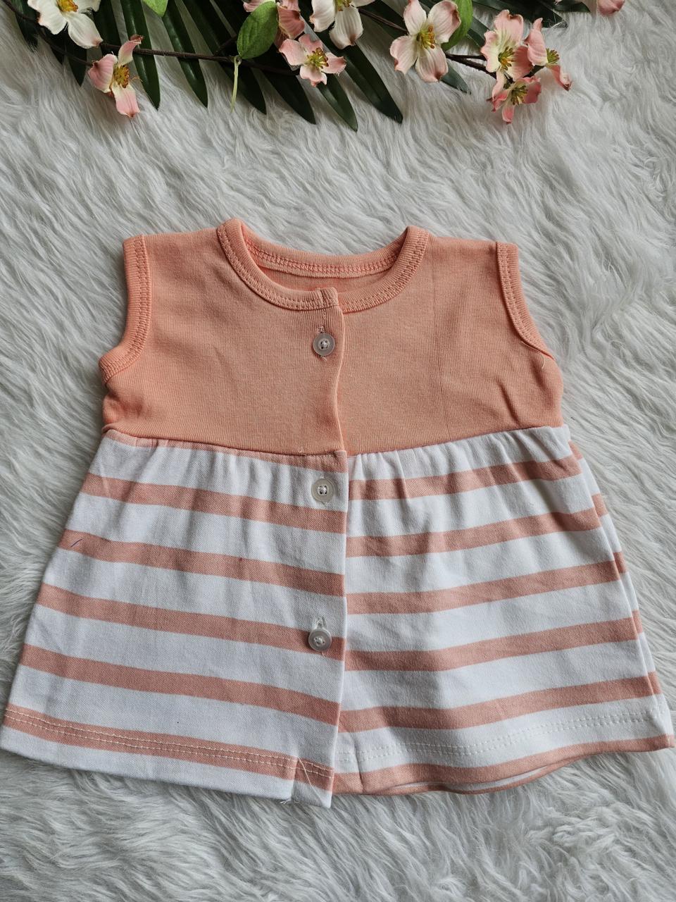 Casual Sleeveless Frocks-Girls