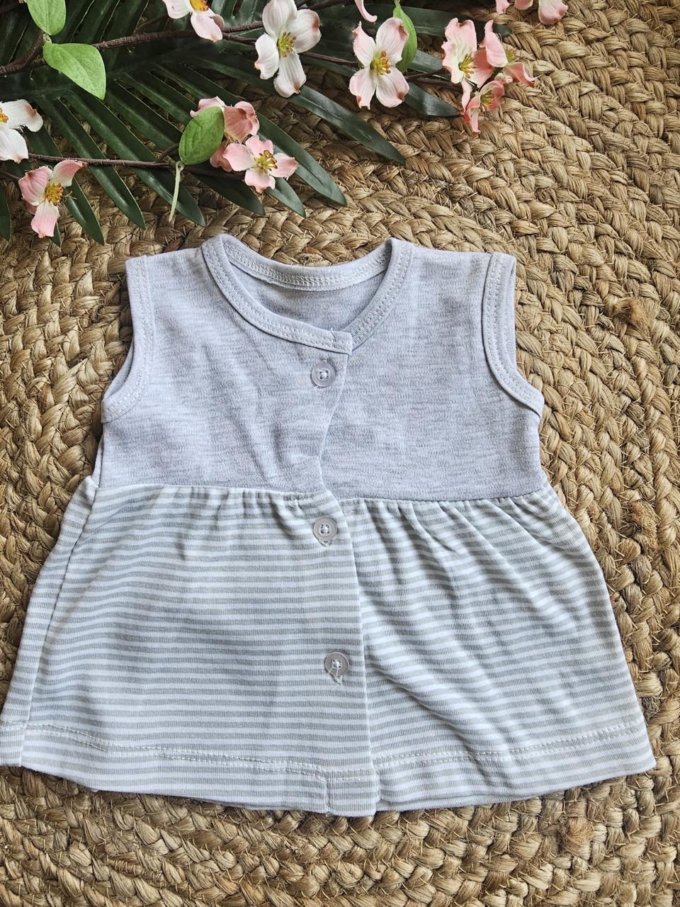 Casual Sleeveless Frocks-Girls