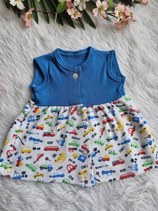 Casual Sleeveless Frocks-Girls