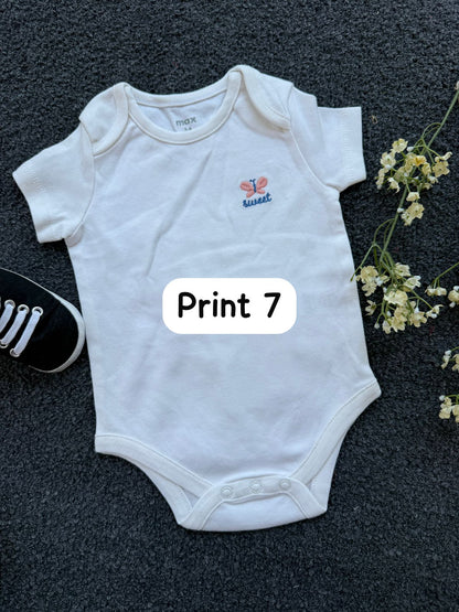 Half-Sleeve Onesie (3-6 Months)| rompers