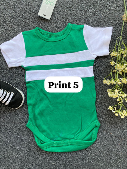 Half-Sleeve Onesie (6-9 Months) |rompers