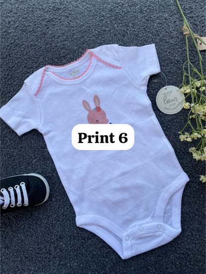 Half-Sleeve Onesie (6-9 Months) |rompers