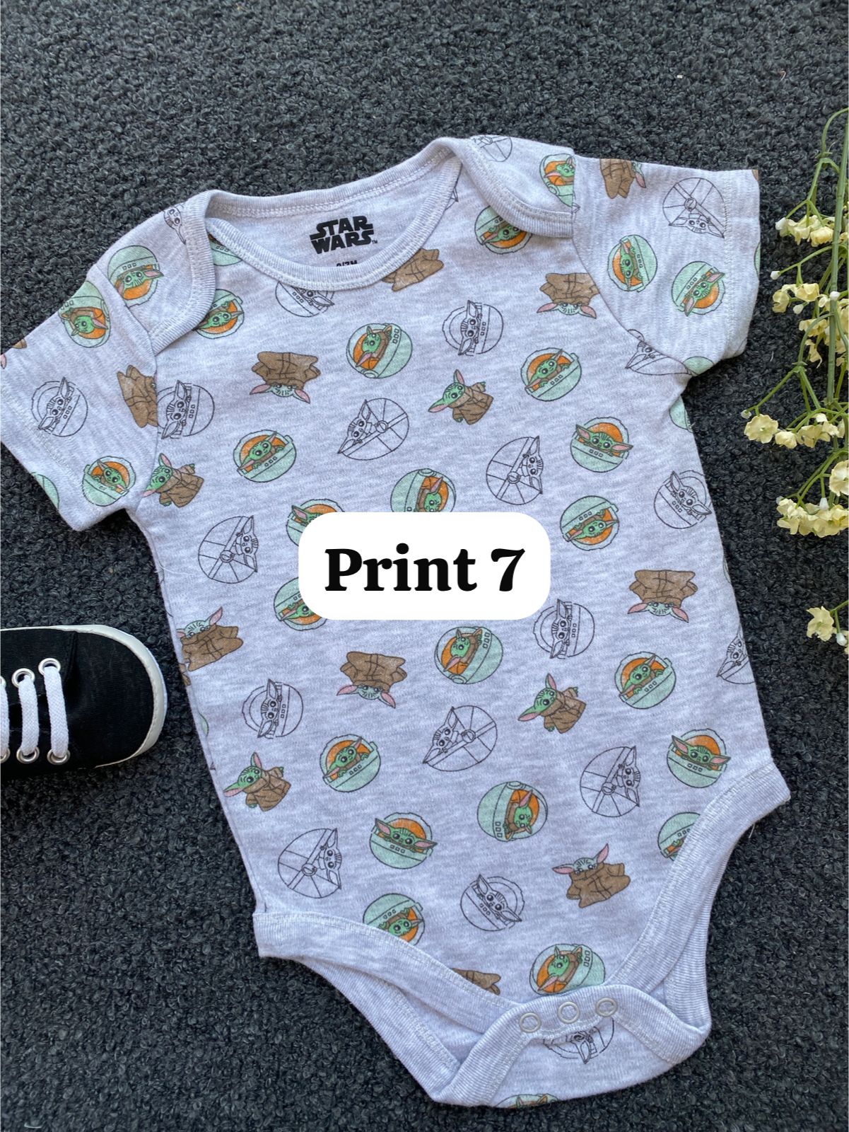 Half-Sleeve Onesie (6-9 Months) |rompers