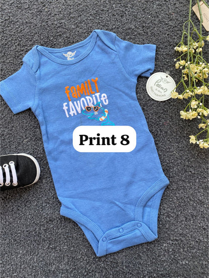 Half-Sleeve Onesie (6-9 Months) |rompers