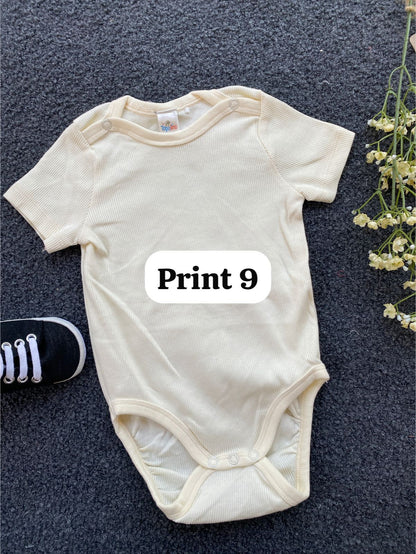 Half-Sleeve Onesie (6-9 Months) |rompers