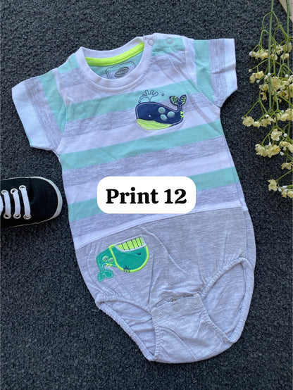Half-Sleeve Onesie (6-9 Months) |rompers