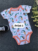 Half-Sleeve Onesie (6-9 Months) |rompers