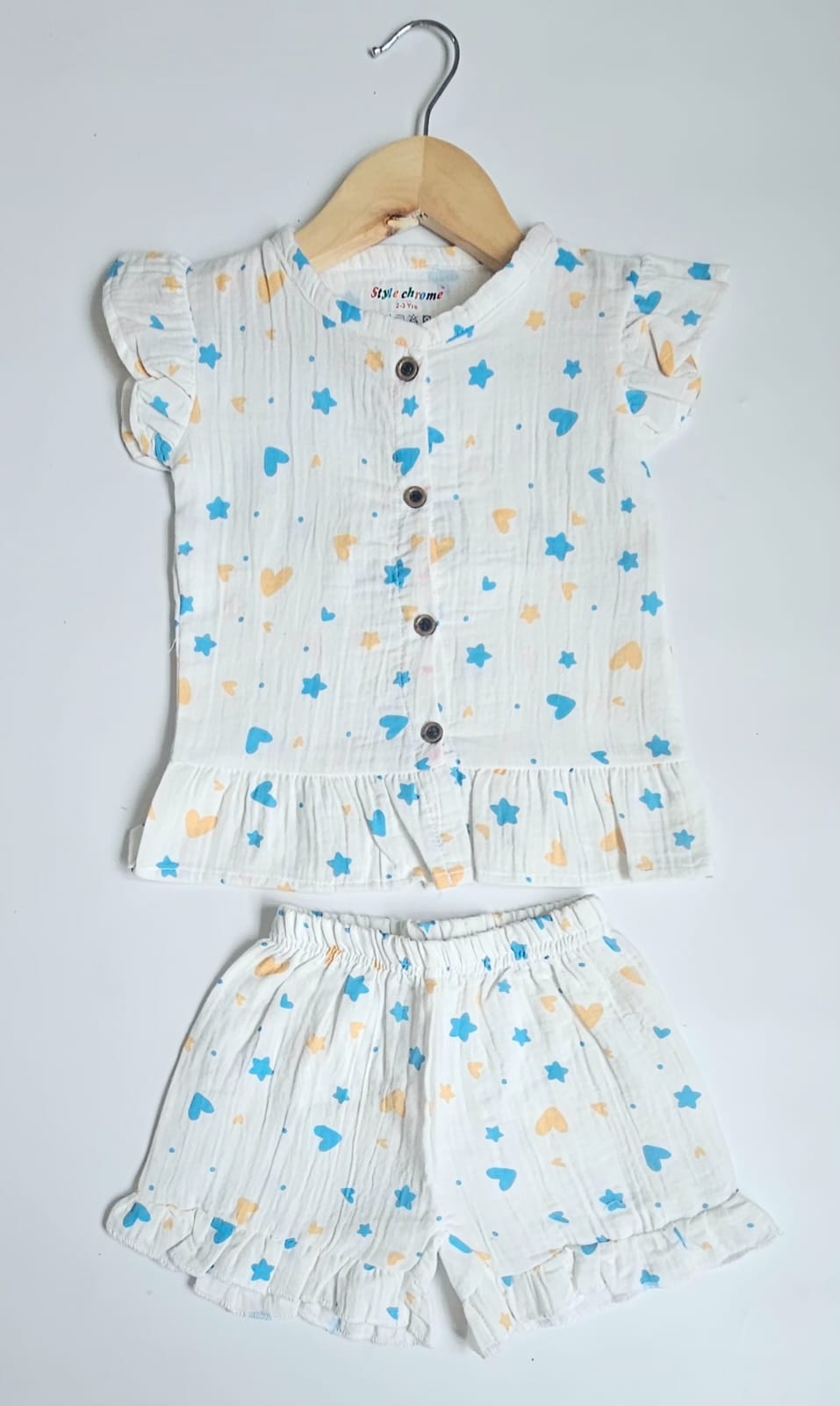 Muslin Frill Summer Short Sets | Summer Edition | Soft and Breathable