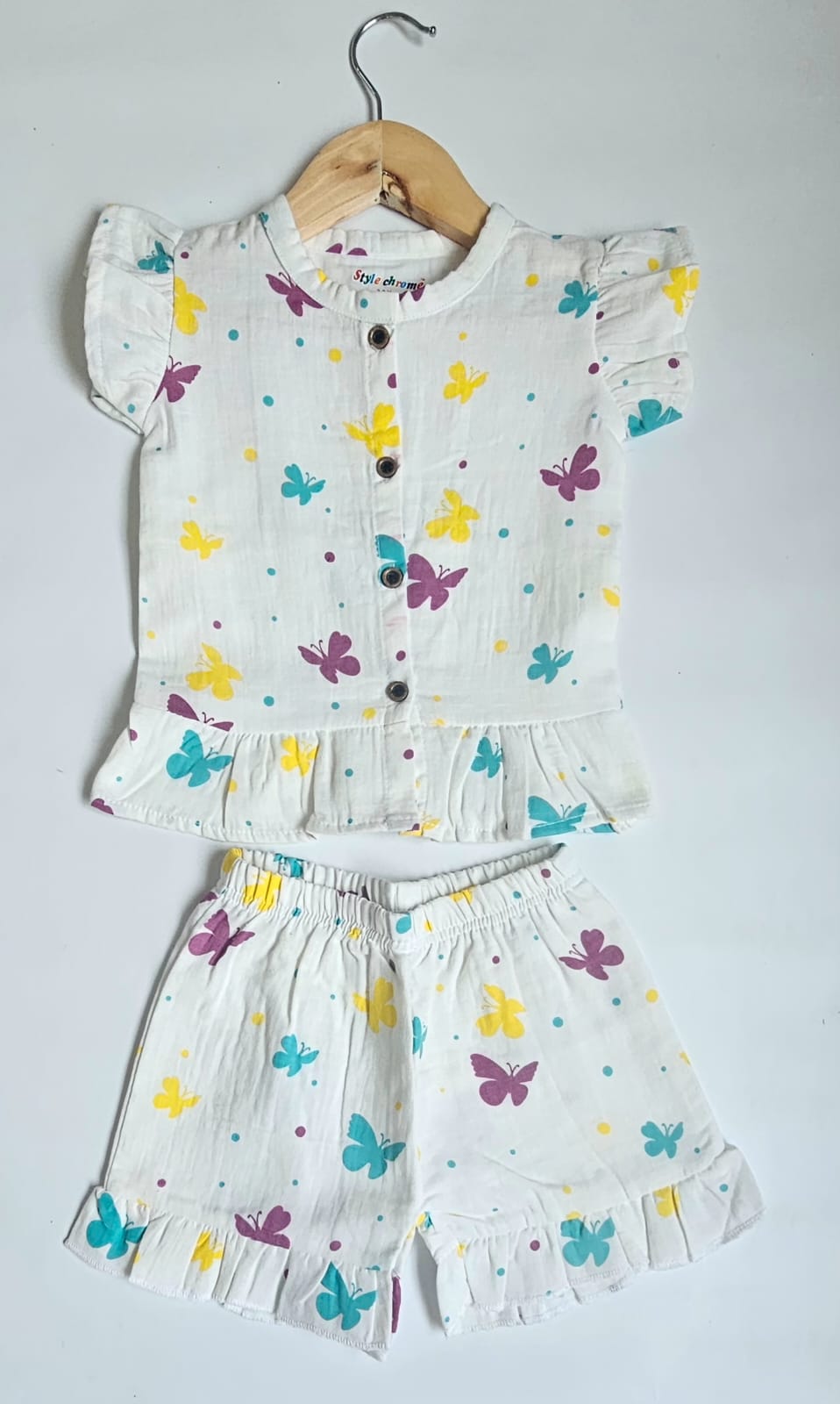 Muslin Frill Summer Short Sets | Summer Edition | Soft and Breathable
