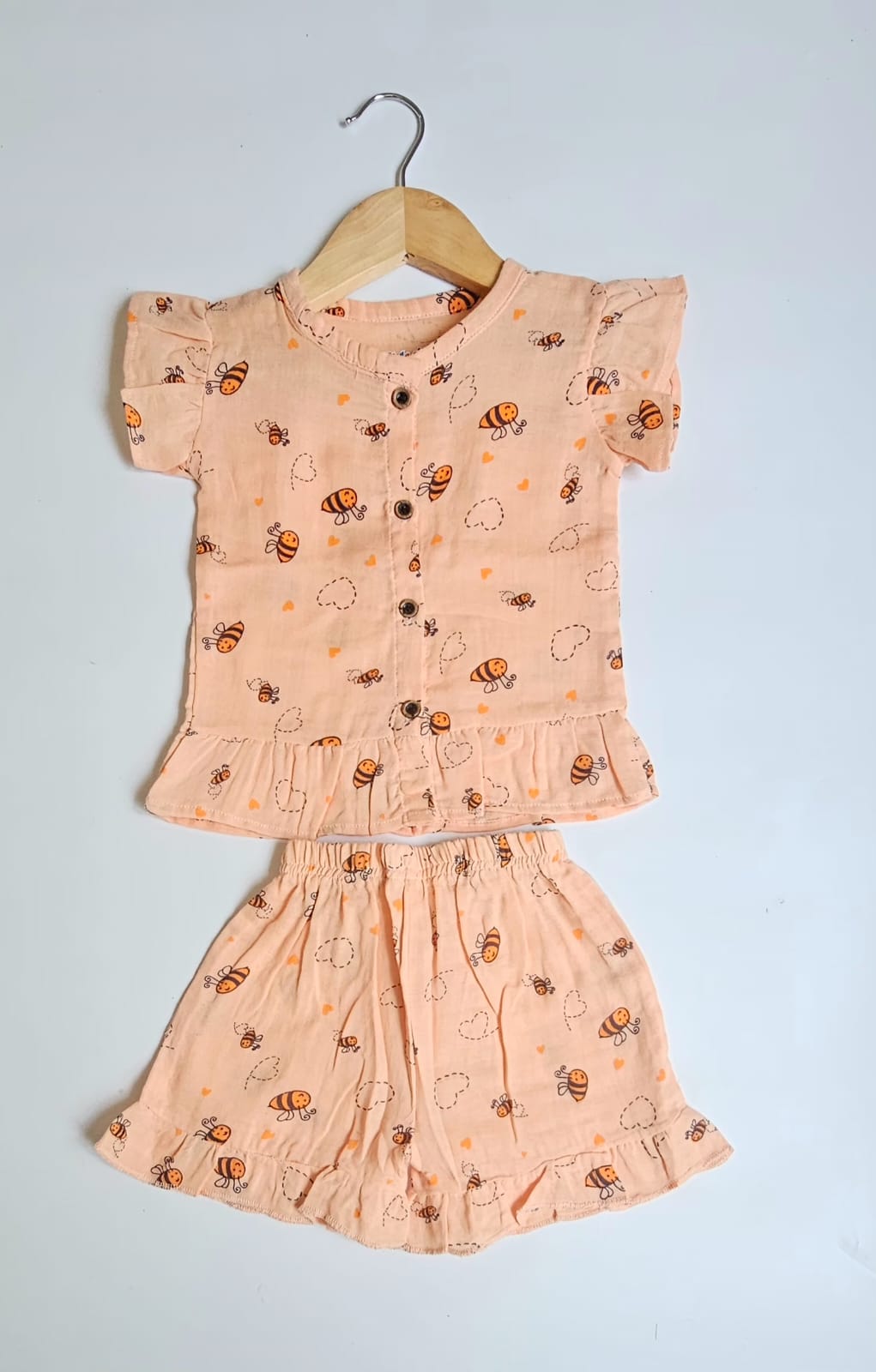 Muslin Frill Summer Short Sets | Summer Edition | Soft and Breathable