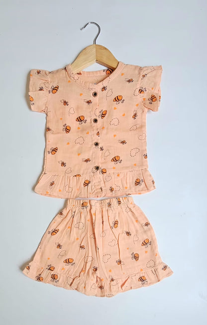 Muslin Frill Summer Short Sets | Summer Edition | Soft and Breathable