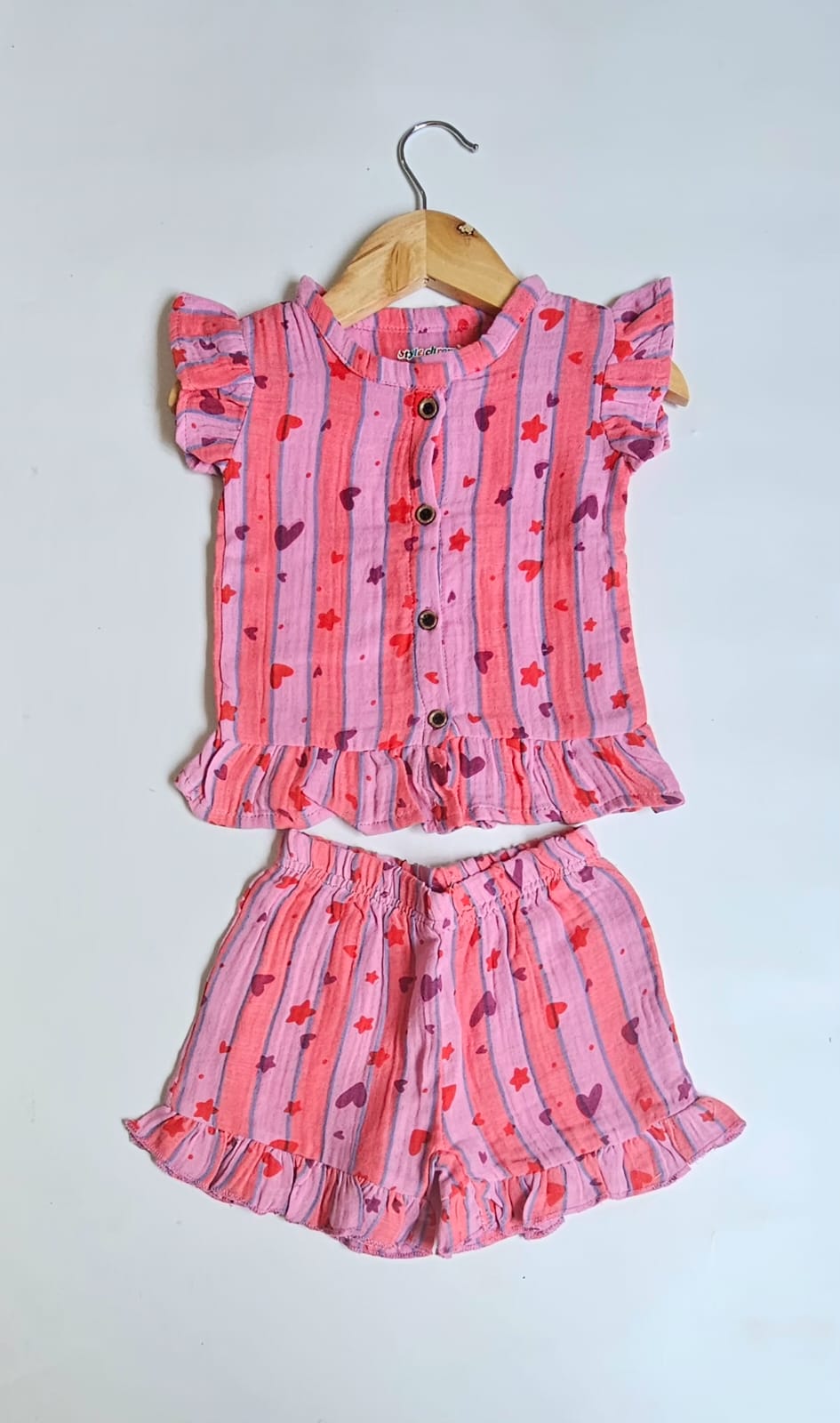 Muslin Frill Summer Short Sets | Summer Edition | Soft and Breathable