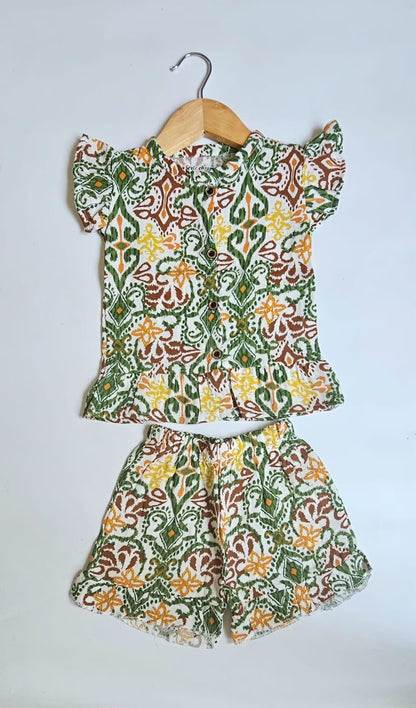 Muslin Frill Summer Short Sets | Summer Edition | Soft and Breathable
