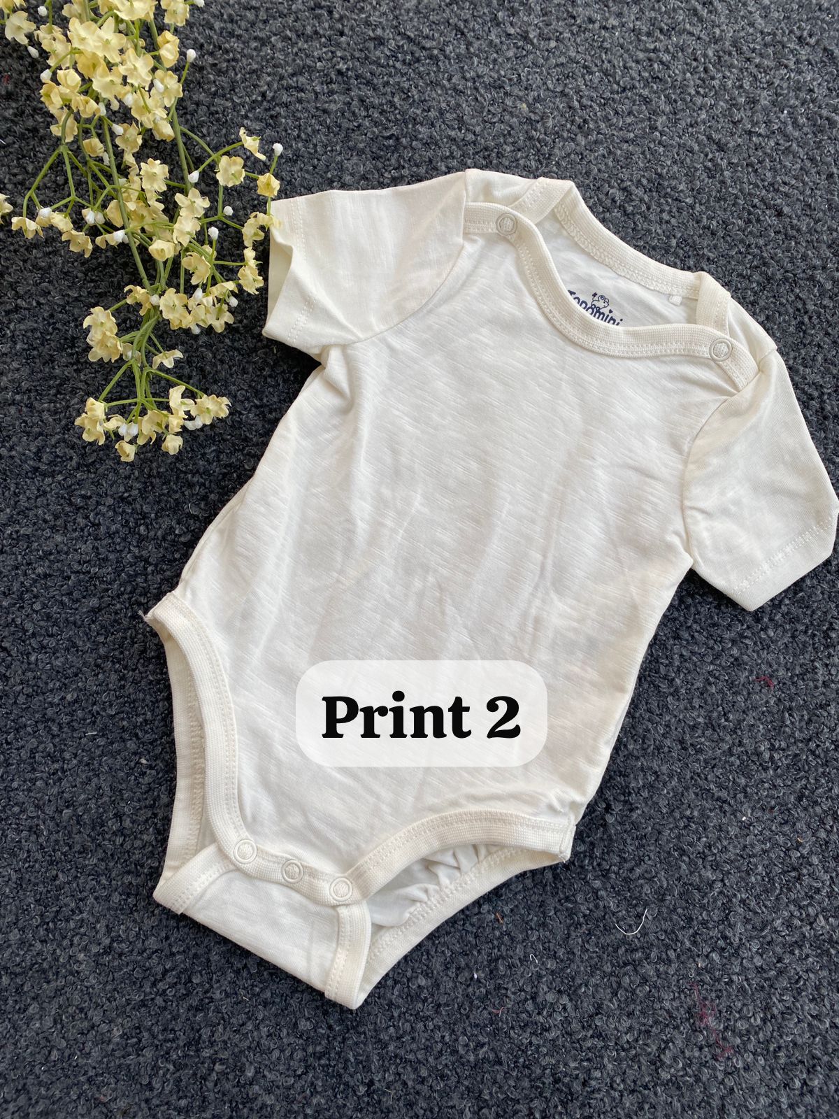 Half-Sleeve Onesie (Newborn)|rompers