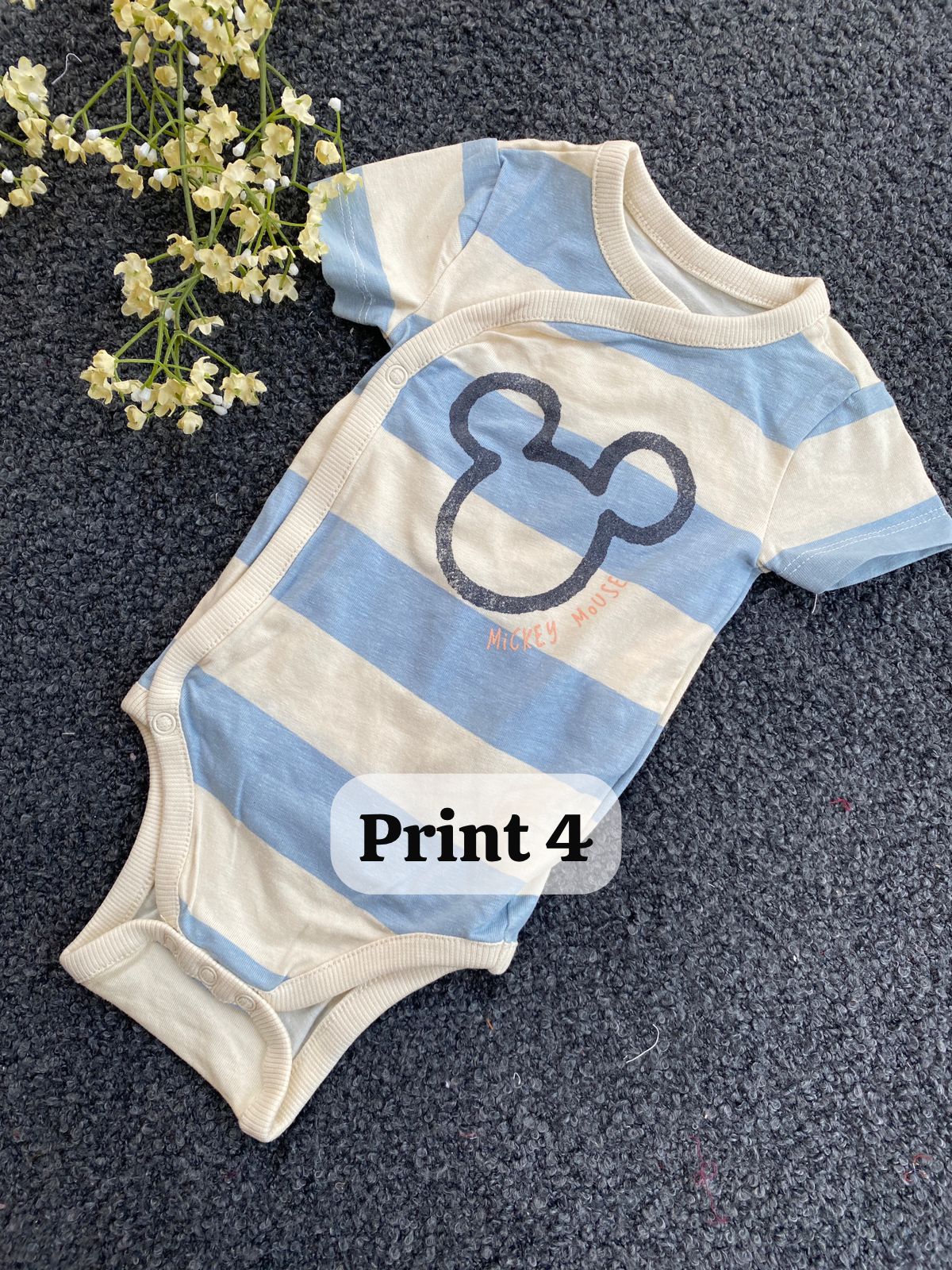Half-Sleeve Onesie (Newborn)|rompers