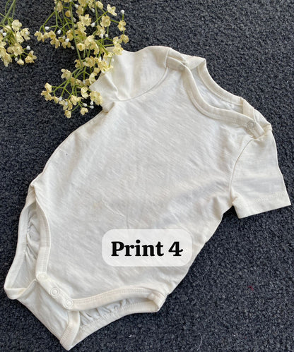 Half-Sleeve Onesie (0-3 Months)|rompers