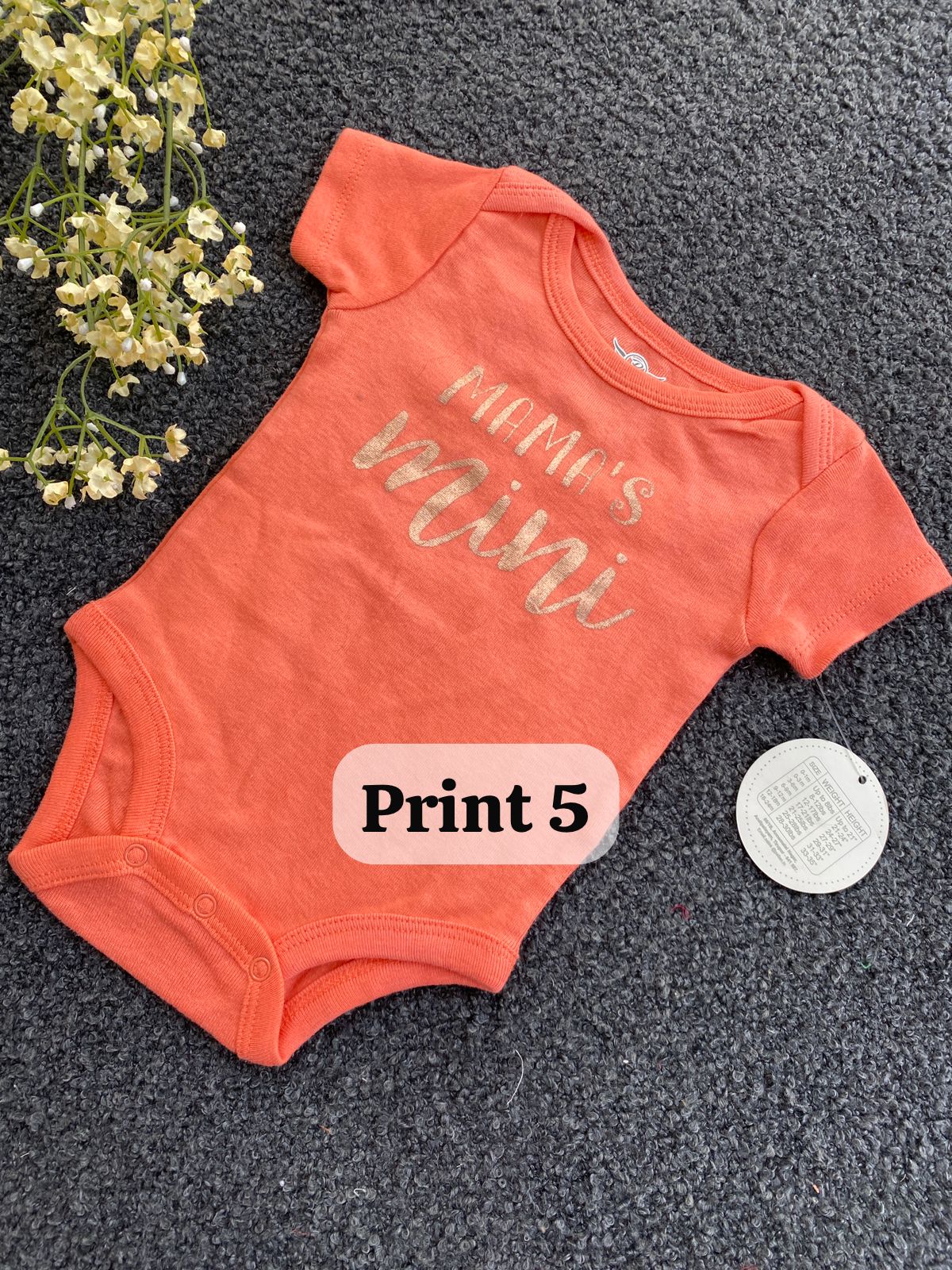 Half-Sleeve Onesie (0-3 Months)|rompers