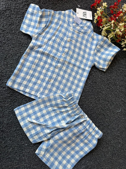 Premium Muslin & Cotton Boy Coords| 0-2yrs | Summer Edition | Soft and Breathable