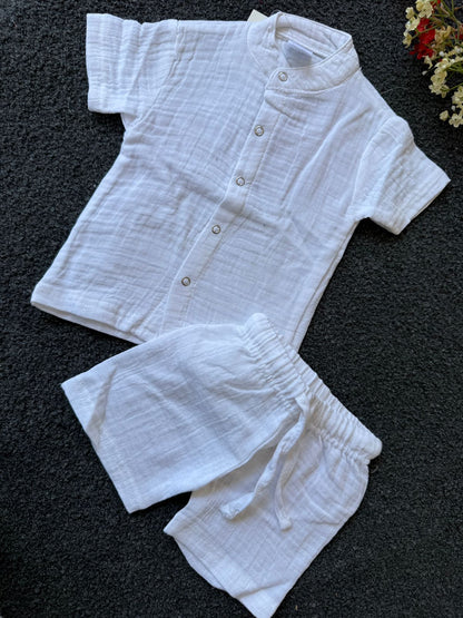 Premium Muslin & Cotton Boy Coords| 0-2yrs | Summer Edition | Soft and Breathable
