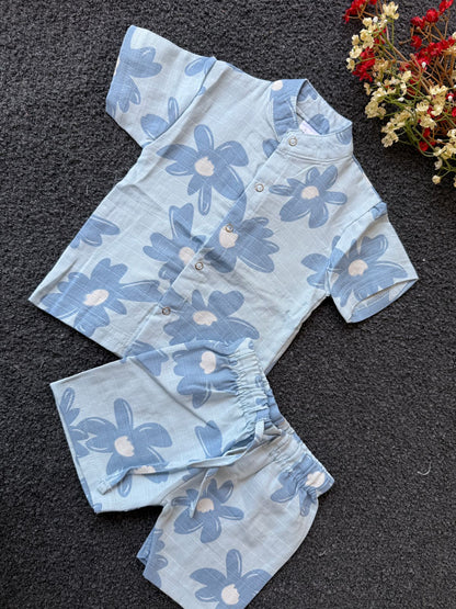 Premium Muslin & Cotton Boy Coords| 0-2yrs | Summer Edition | Soft and Breathable