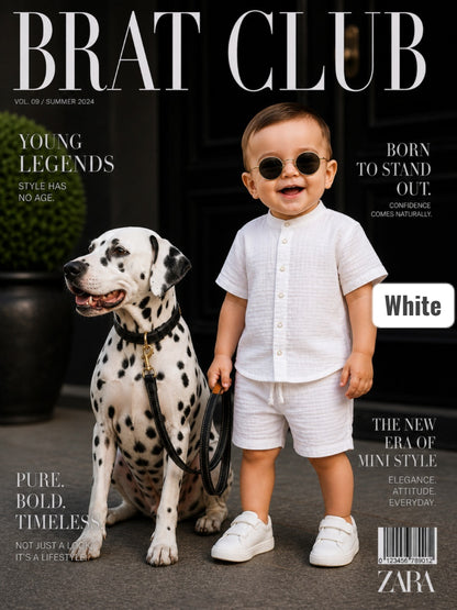 Premium Muslin & Cotton Boy Coords| 0-2yrs | Summer Edition | Soft and Breathable