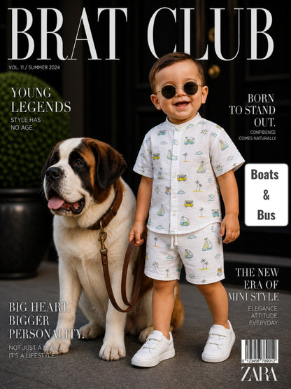 Premium Muslin & Cotton Boy Coords| 0-2yrs | Summer Edition | Soft and Breathable