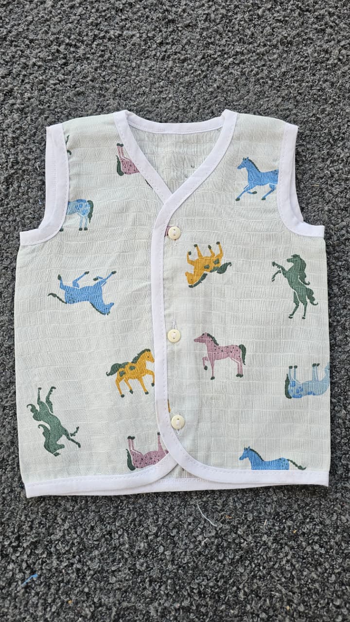Printed Colored Jablas (0-3 Months) – Unisex