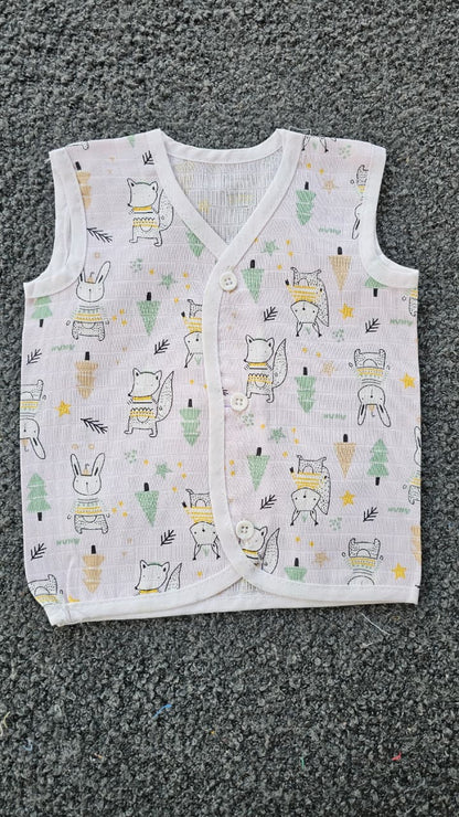 Printed Colored Jablas (0-3 Months) – Unisex