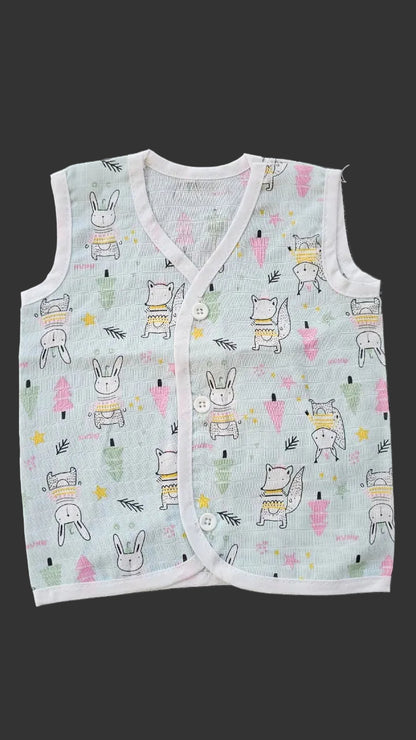 Printed Colored Jablas (0-3 Months) – Unisex
