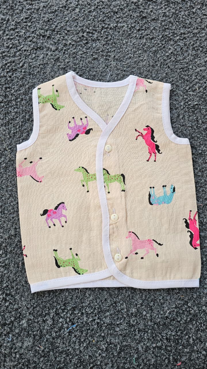 Printed Colored Jablas (0-3 Months) – Unisex